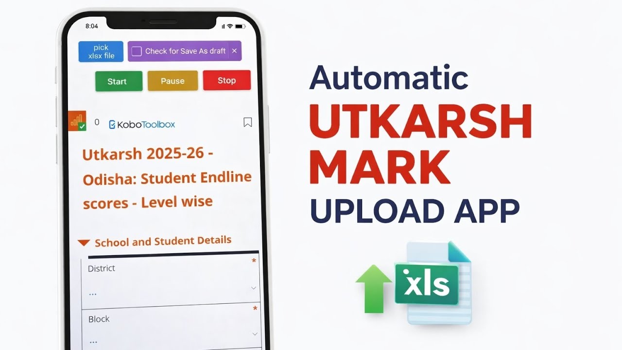 Automatic Utkarsh Mark Upload App | Save Hours in 1 Click 🚀