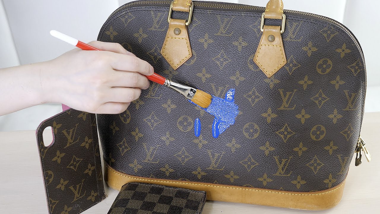 I PAINT and CUSTOMIZE LOUIS VUITTON bag!? Thrift Shop makeover
