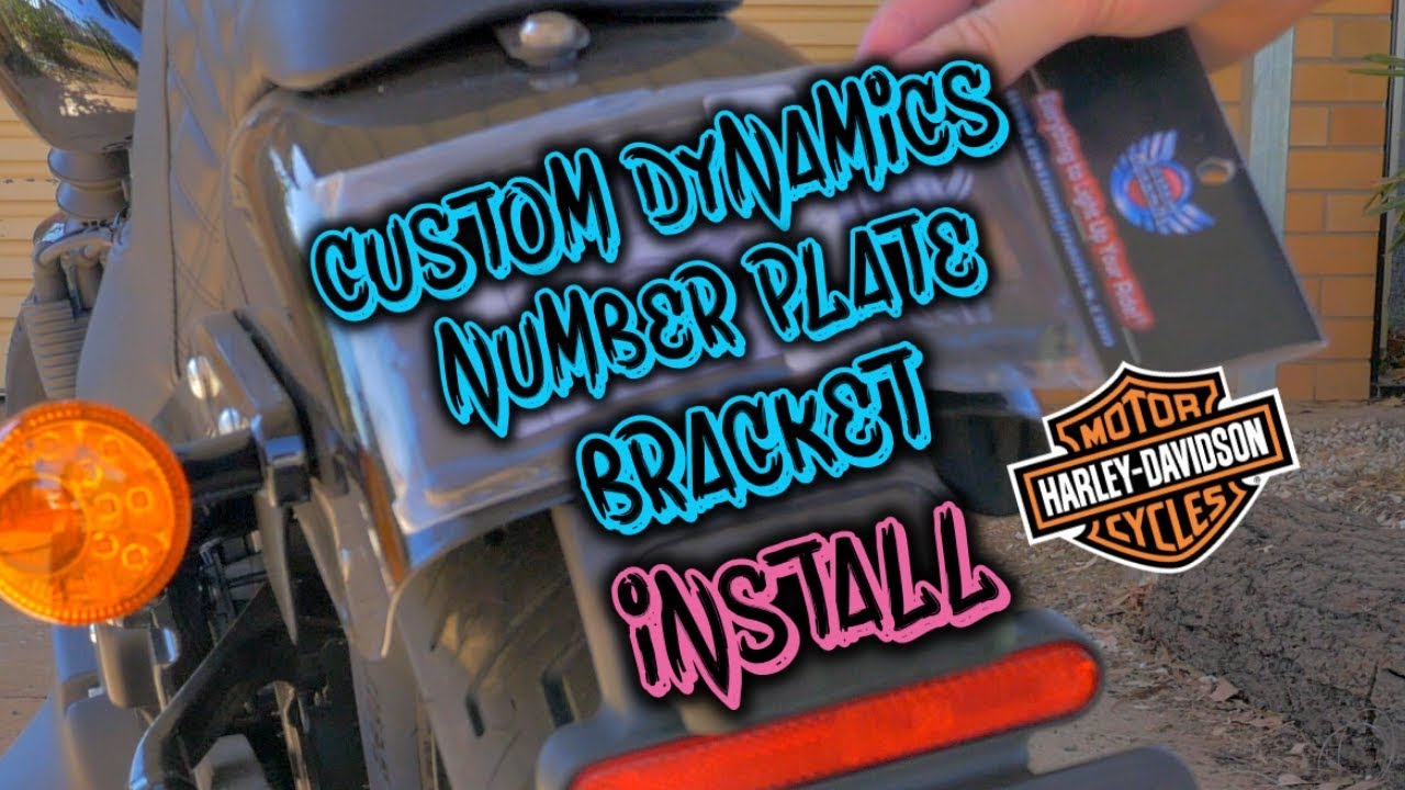 2019 Softail Street Bob — кронштейн номерного знака Custom Dynamics