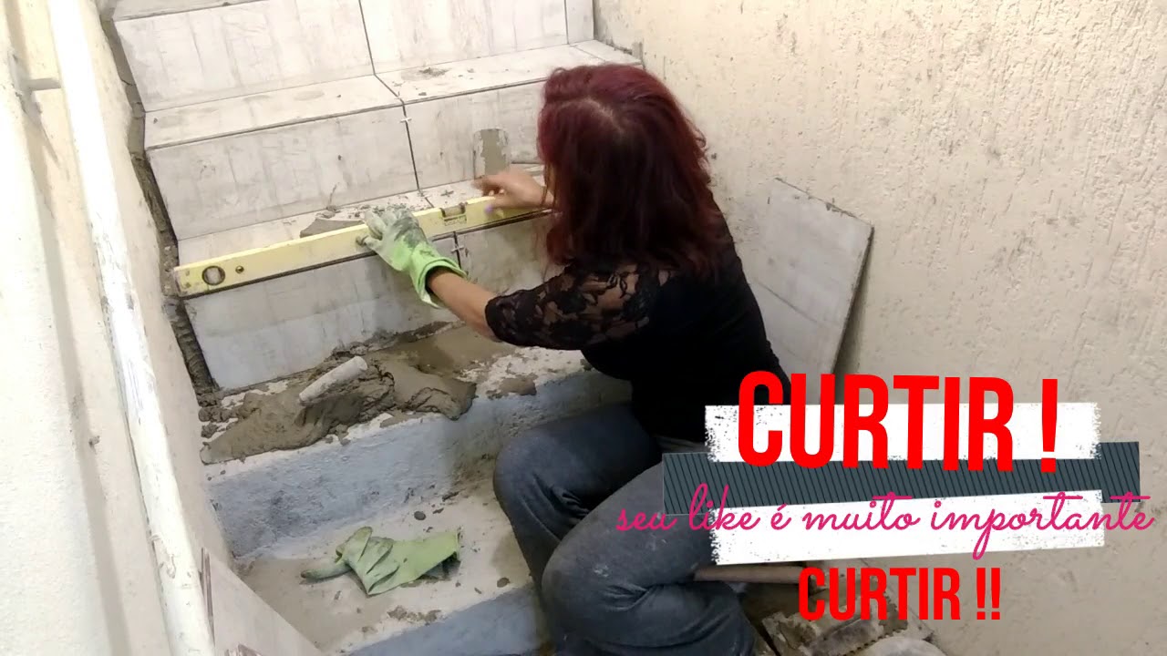 DICAS COMO ASSENTAR PISO EM ESCADA !