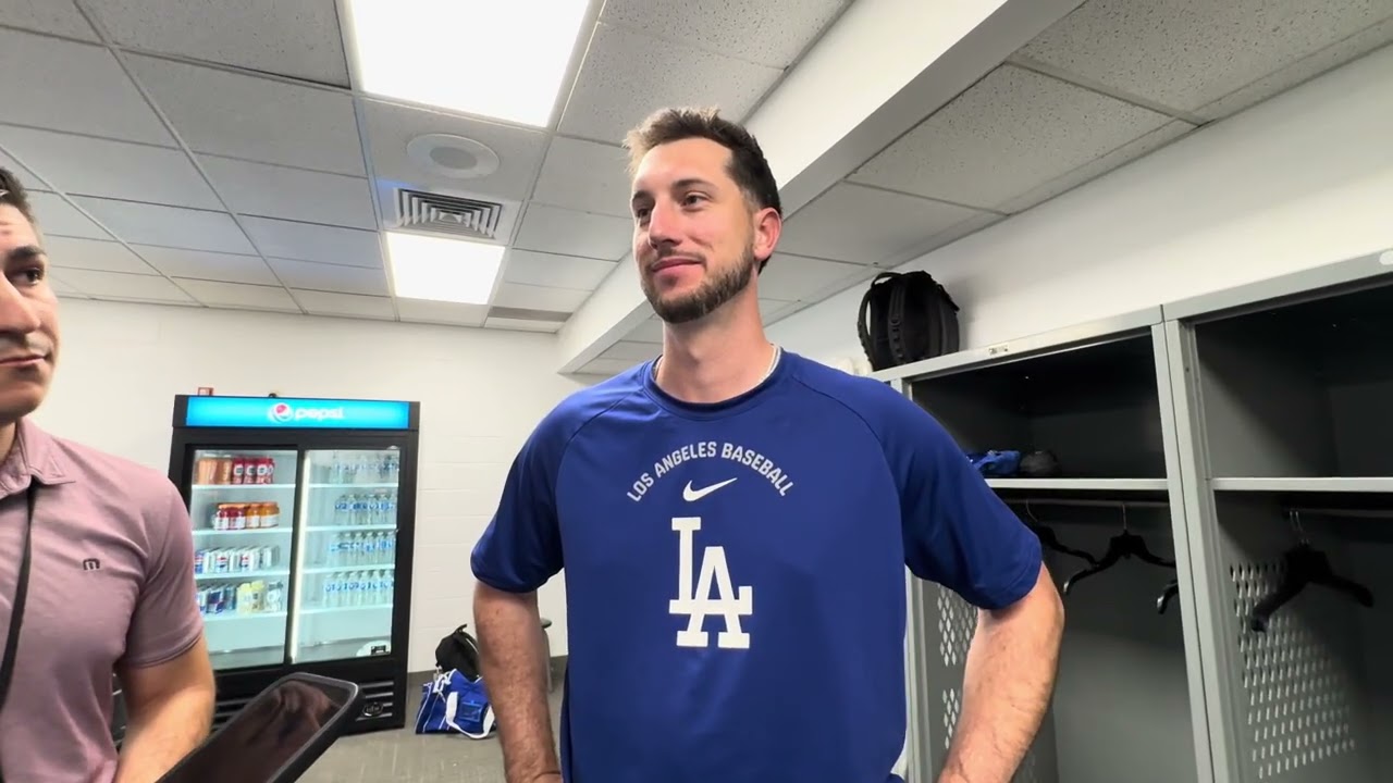 Dodgers RF Kyle Tucker talks about becoming a father and returning to the team
