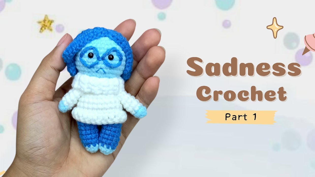 Sadness Crochet (1/2) | Mini Doll Crochet | Inside Out 2