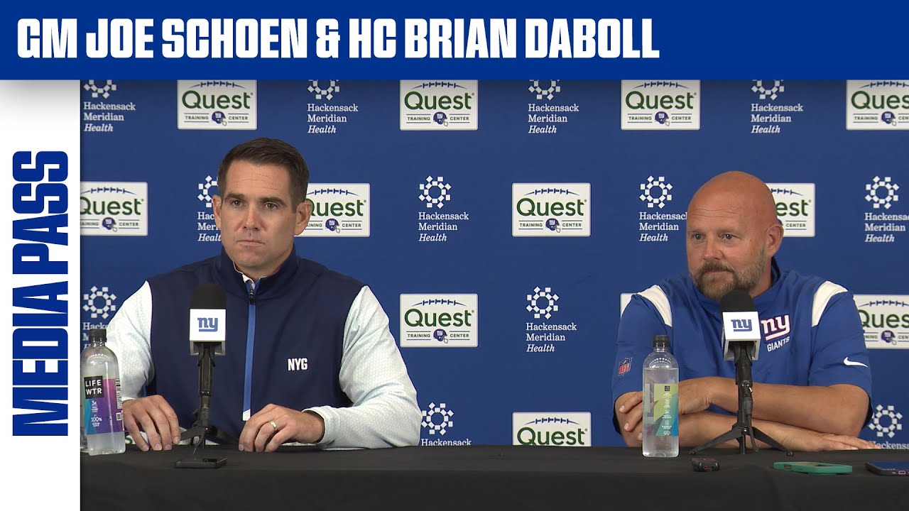 GM Joe Schoen & Coach Brian Daboll 2025 Roster Press Conference | New York Giants