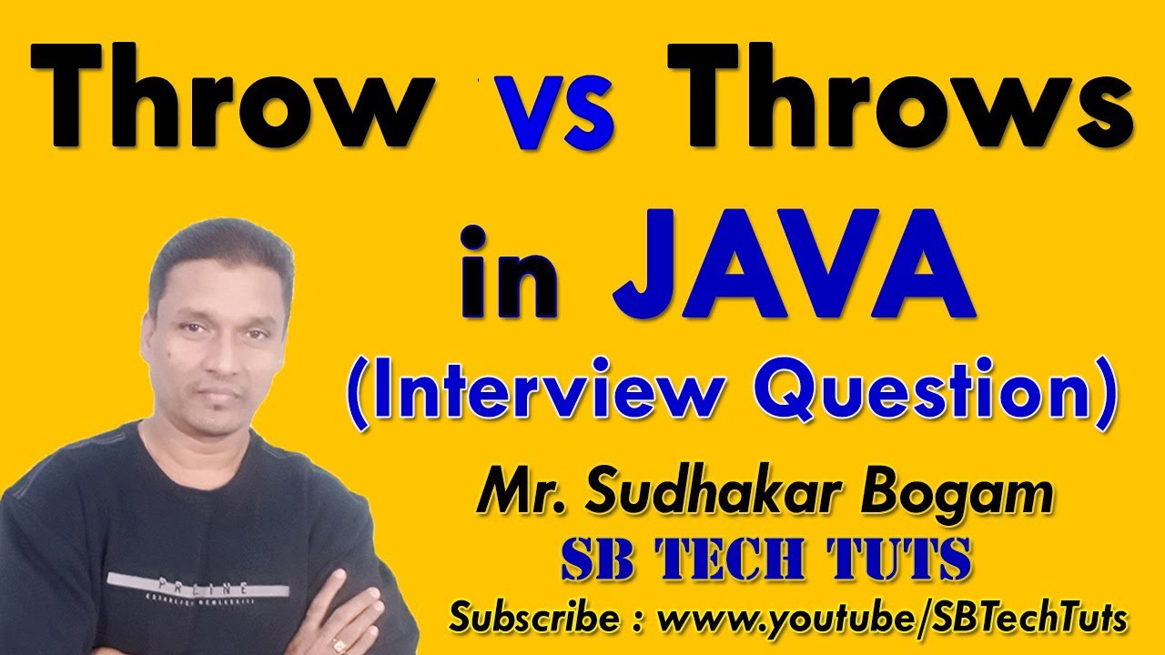 Throw Vs Throws in Java | Difference between Throw and Throws in Java | Exception Handling | Java