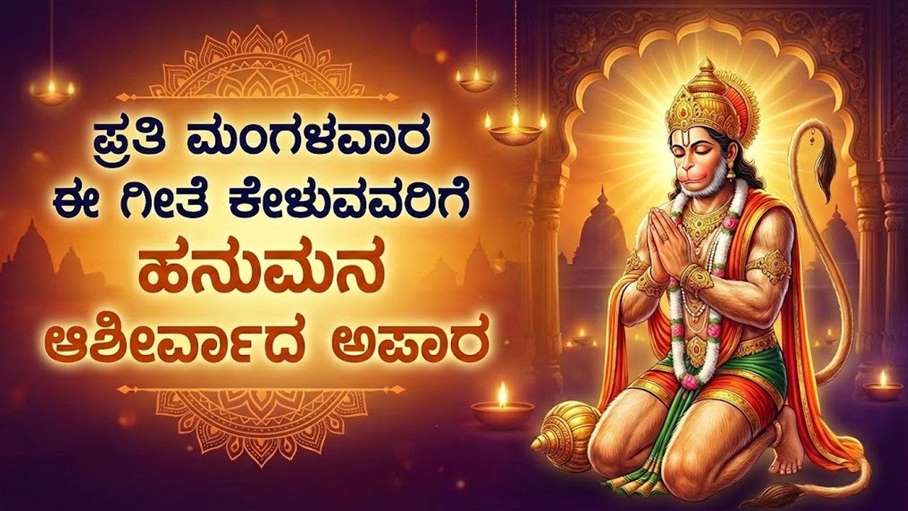 Tuesday Special Lord Sri Hanuman Kannada Bhakti Songs | Powerful Anjaneya Kannada Bhakti Haadugalu