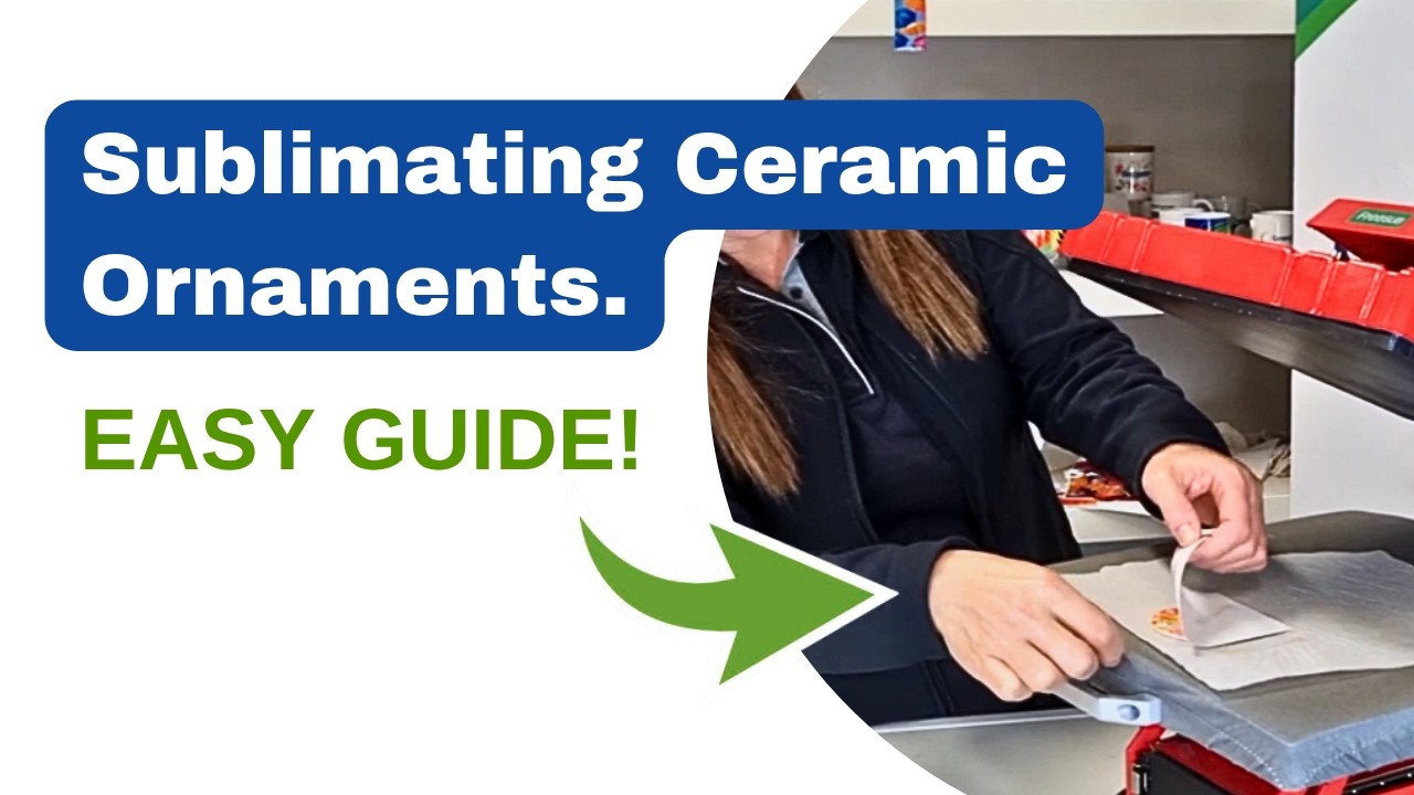Sublimation Printing on Ceramic Ornaments | P3800 Flat Heat Press