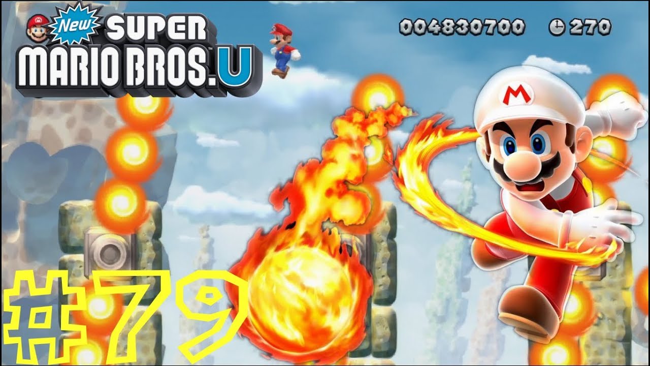 New Super Mario Bros. U -- Superstar Road-6: Firebar Cliffs