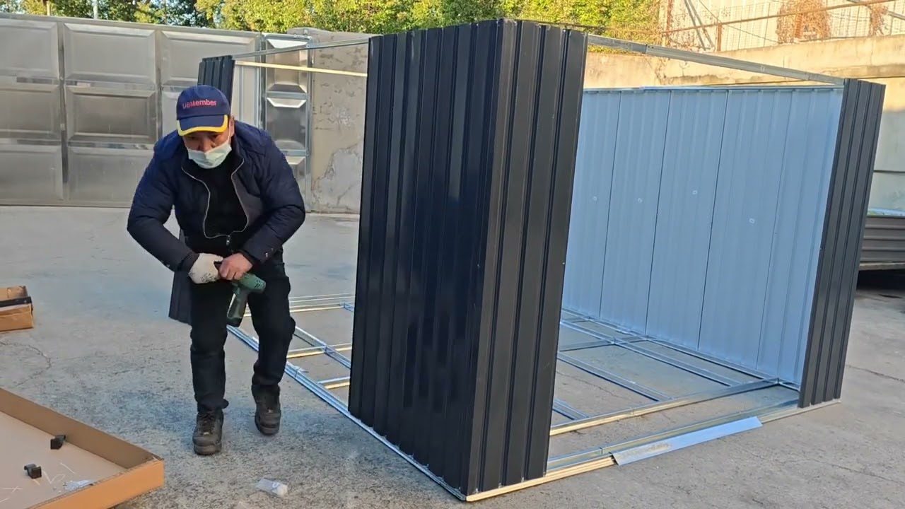 How to install 8FT x 10FT Outdoor Storage Shed with Floor Frame