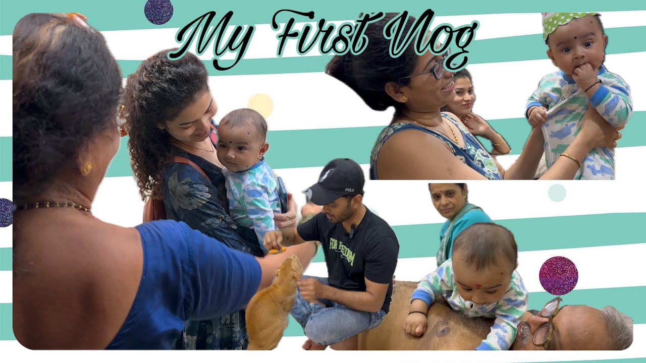 My First Vlog ‘YUG’ | 4-Month-Old Baby’s Day Out | Nani Ka Ghar | Baby Massage & Cute Reactions