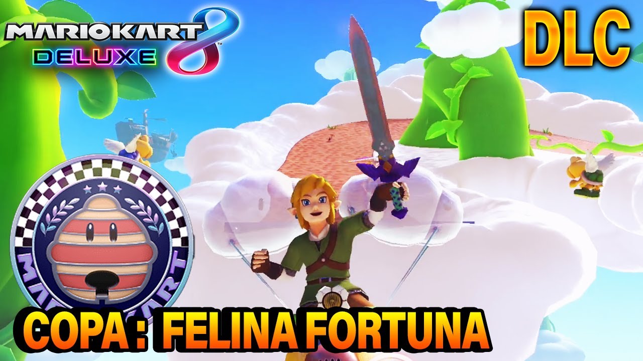 ¡SEGUNDA COPA NUEVA! MARIO KART 8 DELUXE DLC 1: COPA FELINA FORTUNA 200cc | COPA DE ORO