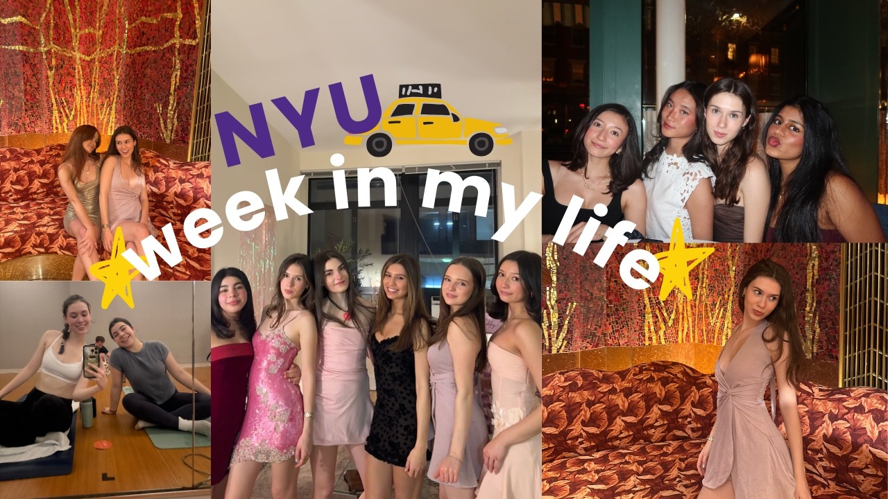 NYU week in the life - date party, friends, studying, and more!