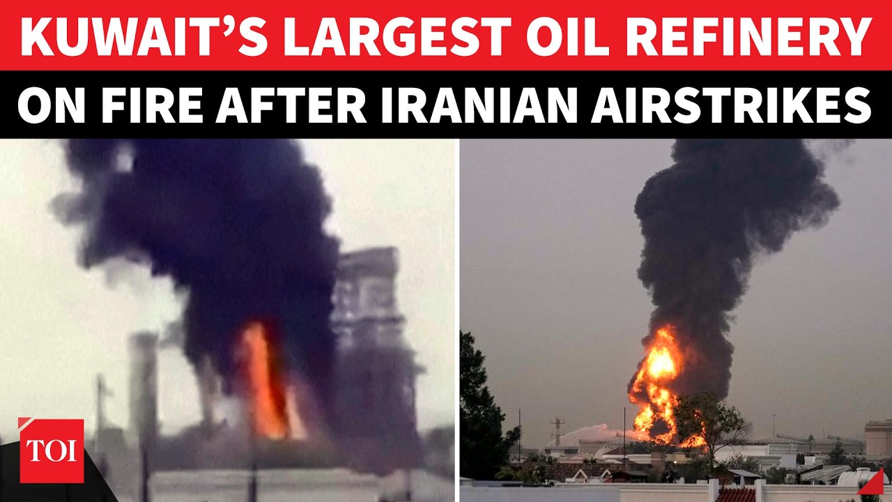 Iran BLOWS UP Kuwait’s Largest Oil Refinery; Site Turns Into FIREBALL, Forced To Shut | Watch