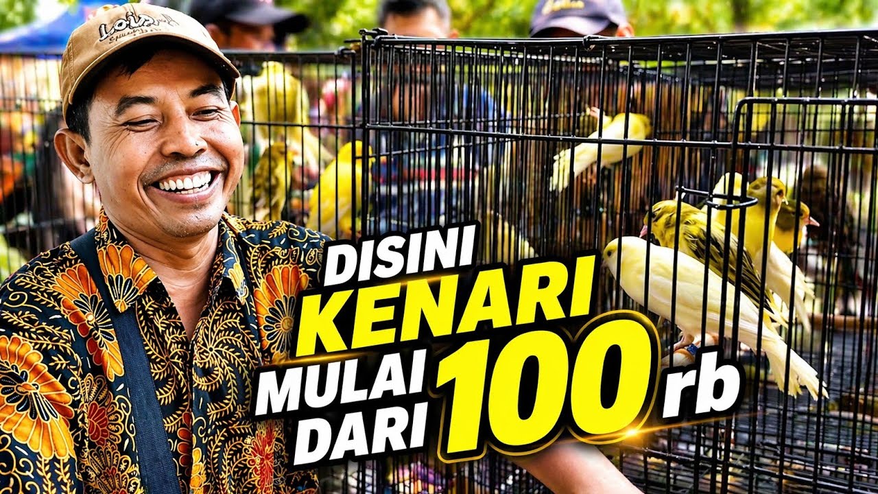 VLOG PASAR‼️Kenari HARGA MURAH melimpah di sini.....