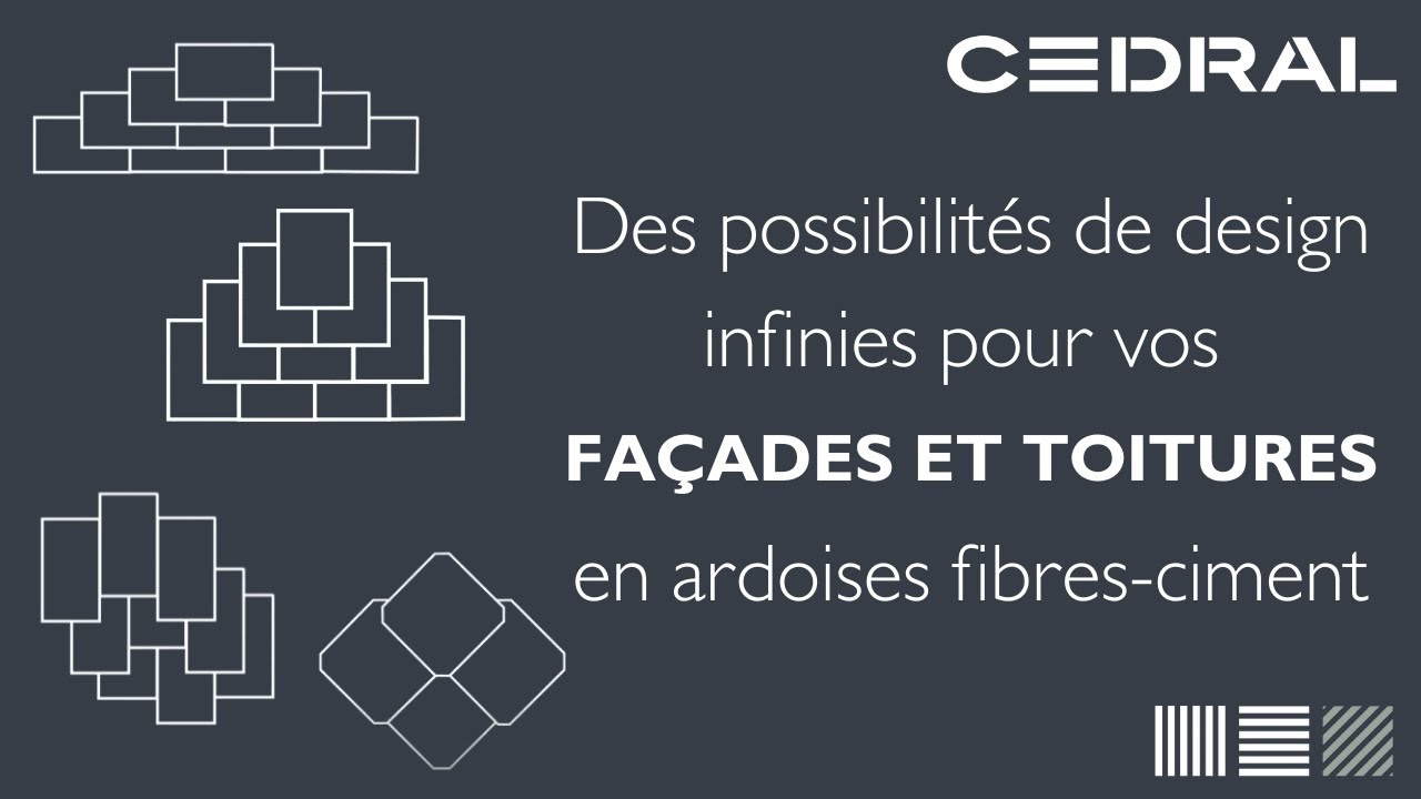 Les ardoises Cedral en fibres-ciment, 7 possibilités de design pour façade et toiture