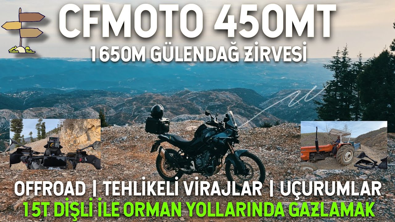 Cfmoto 450MT Offroad | Dağların Zirvesine Doğru | 15T Dişli ile Orman Yollarında Gazlamak | 15T Sprc