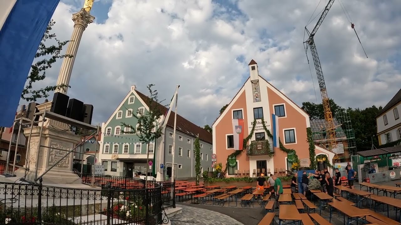 D: Siegenburg. Niederbayern. Eindrücke aus der Ortsmitte. August 2025