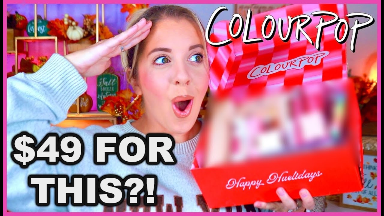 NEW! COLOURPOP HAULIDAY $49 MYSTERY BOX! | THEY DID IT AGAIN!?