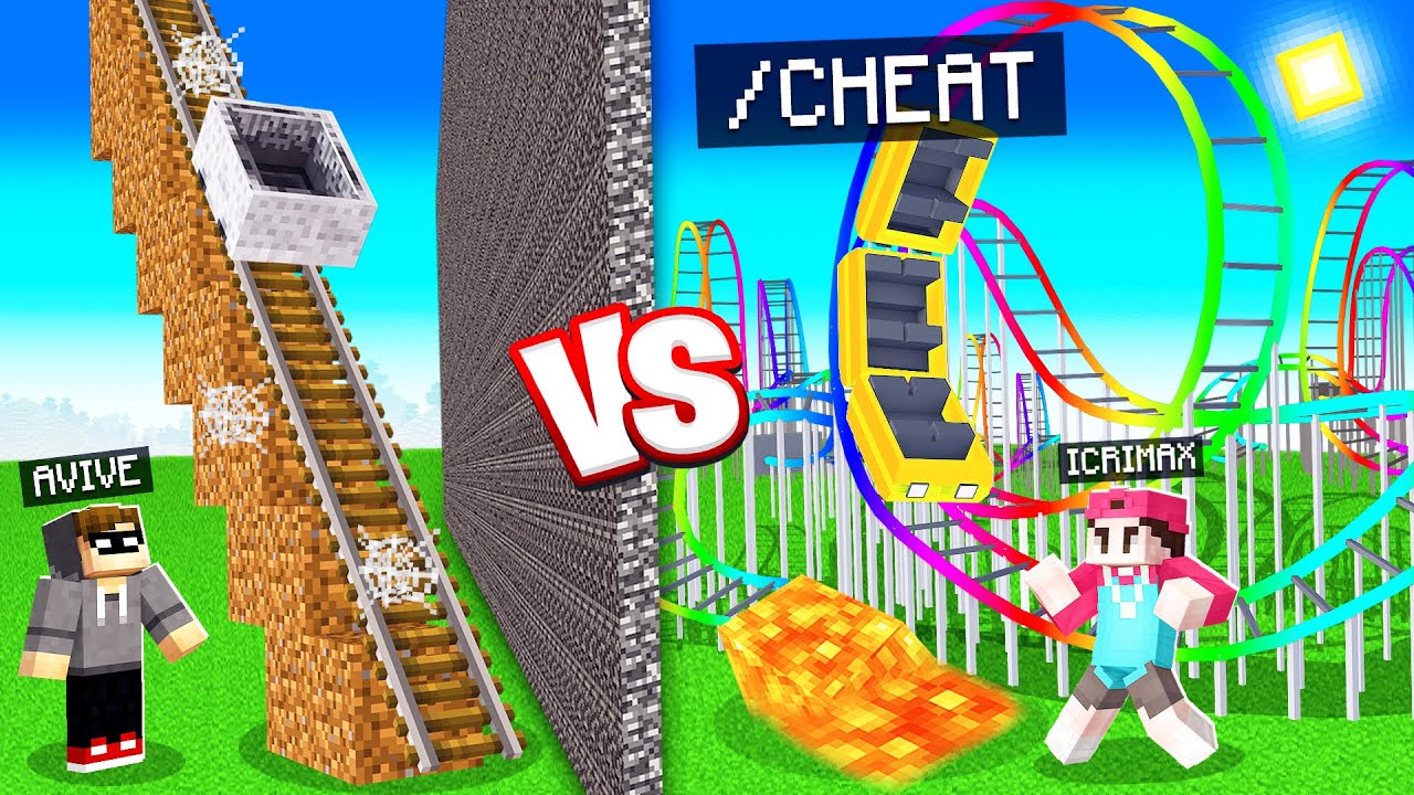 Ich BAUE eine 999.999 ACHTERBAHN! 😱 (Minecraft Bau Battle)