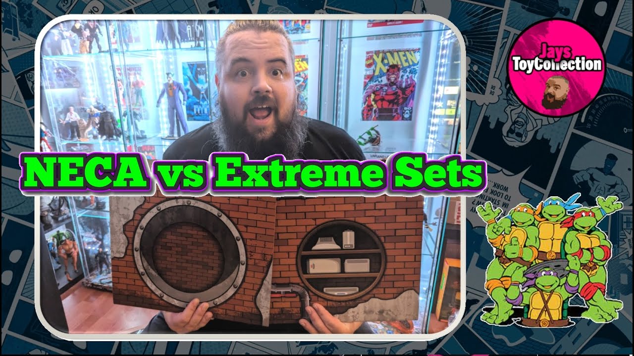 NECA TMNT Sewer Lair Vs Extreme Sets Animated Sewer 2.0 Display Pop Up Diorama Cheaper Alternative