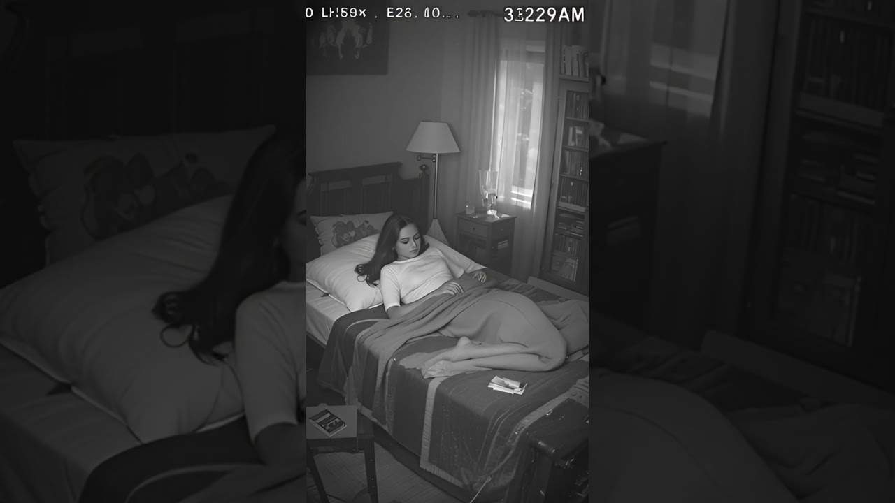 Paranormal Activity sleepy girl in a bed room #paranormalactivity