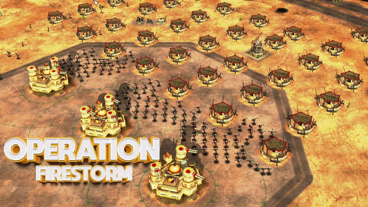 GLA Fortress 1 vs 3 China Red Army (OPERATION FIRESTORM Mod) C&C Generals Zero Hour