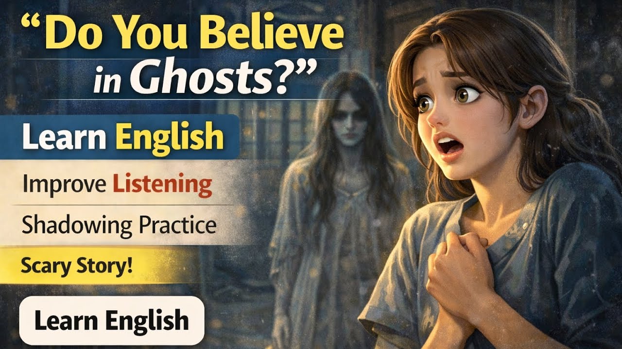 Do You Believe in Ghosts? 👻 | Scary English Story | Learn English with Shadowing & Listening