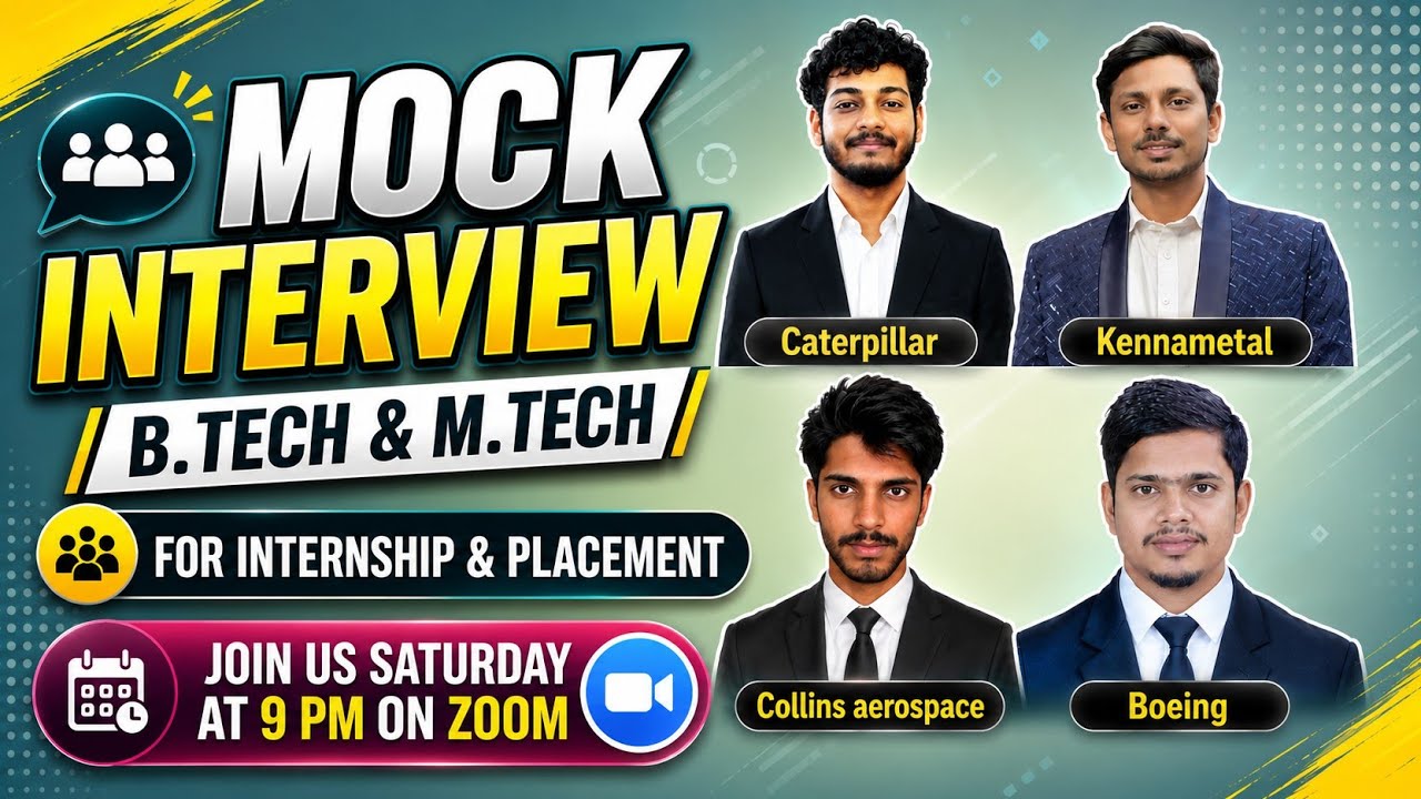 [...Announcement📢] Mock Interview for B.Tech & M.Tech | Internship & Placement