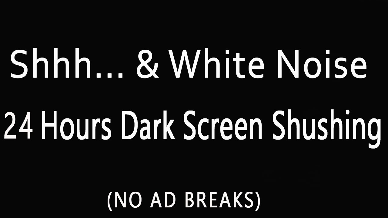 24 Hour Shhh White Noise 🌜 Baby Sleep Music 🌜 Mozart & Brahms Lullaby 🌙 Shhh Noise For Baby