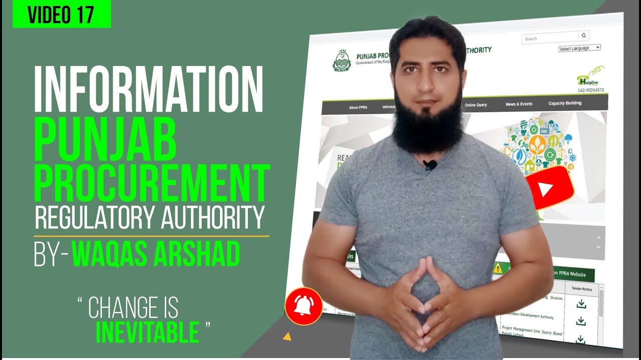 Punjab Procurement Regulatory Authority (PPRA) | Waqas Arshad