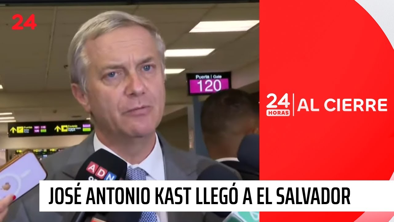 Kast llegó a El Salvador: visitará megacárcel y tendrá reunión con Bukele | 24 Horas TVN Chile