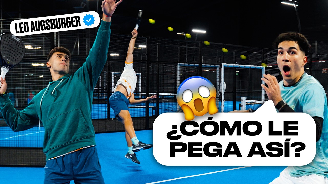 ¡LEO AUGSBURGER ME ENSEÑA EL SECRETO DE SU PEGADA! 🔥🎾