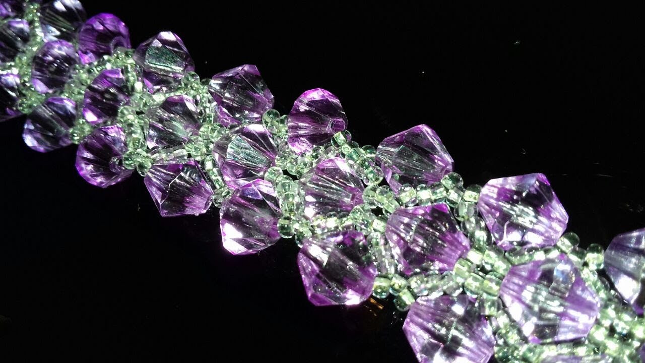 Tutorial: beaded bracelet. DIY. Браслет. Мастер-класс