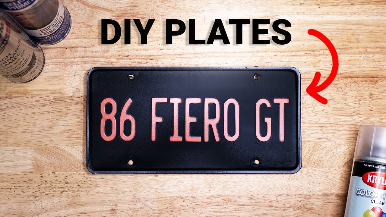 Making a Custom License Plate for My Project Car!