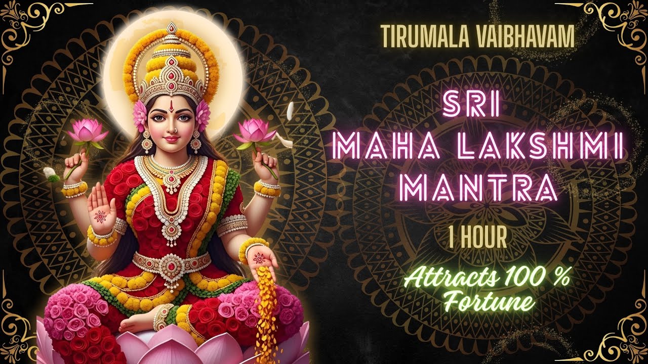 1 Hour Maha Lakshmi Chanting 🙏 | Attract Wealth, Blessings & Spiritual Energy #lakshmi #mantra 