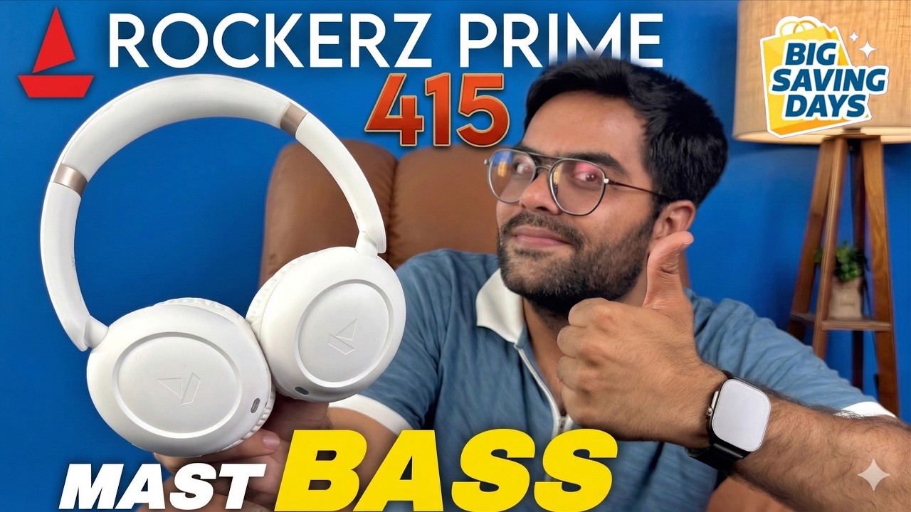 Наушники boAt Rockerz Prime 415 с 120 часами воспроизведения и мощными басами 🔥⚡ Лучшие наушники ...