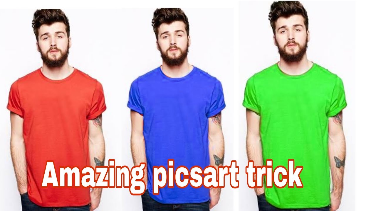 How to change dress (shirt) colour in picsart | latest picsart editing