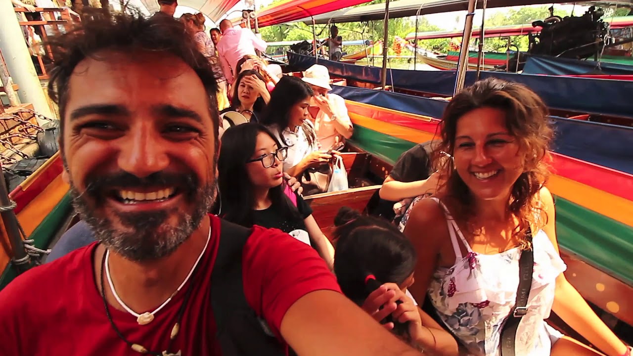 MERCATO GALLEGGIANTE Taling Chan: cibo, pesci gatto, coccodrillo e follia a BANGKOK - Ep. 28