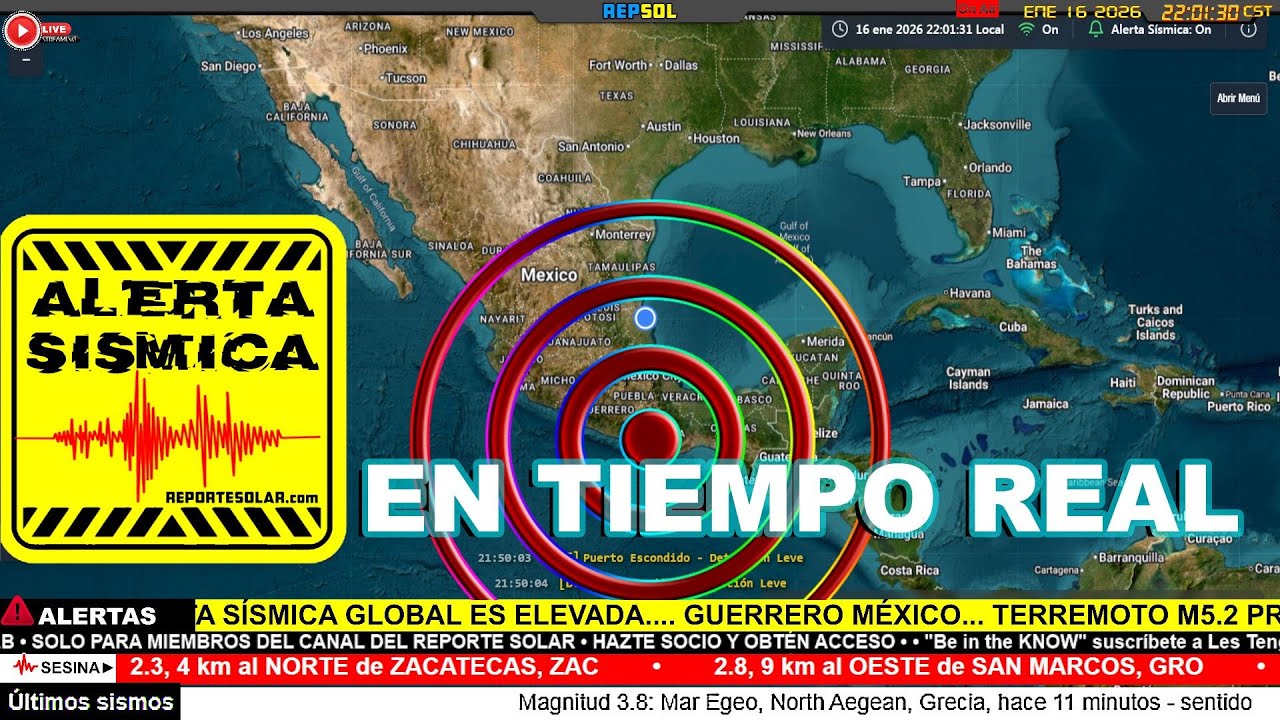 ALERTA S&Iacute;SMICA &bull; MONITOR EN TIEMPO REAL  &bull; ENE 19-20 2026