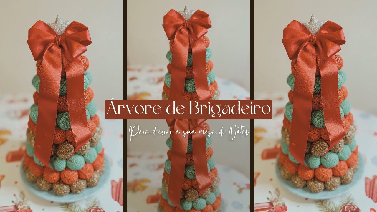 Árvore de Natal de Brigadeiro: Decoração Comestível Incrível para Sua Ceia de Natal!