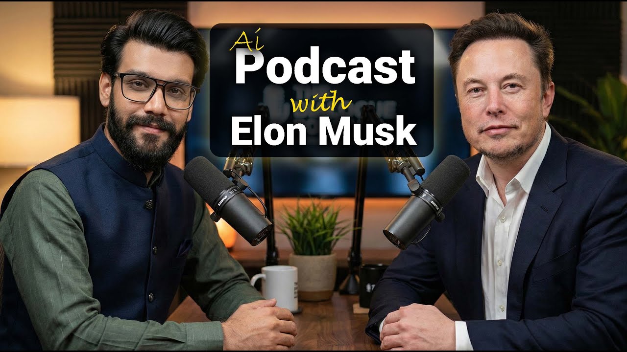 A day with Elon Musk |Elon Musk AI Podcast Urdu