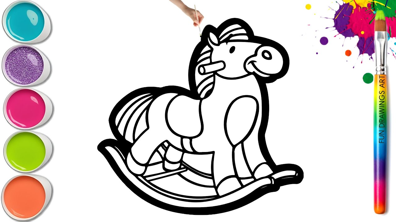 Рисование лошади 🐴🤩 Простой пошаговый урок рисования и живописи