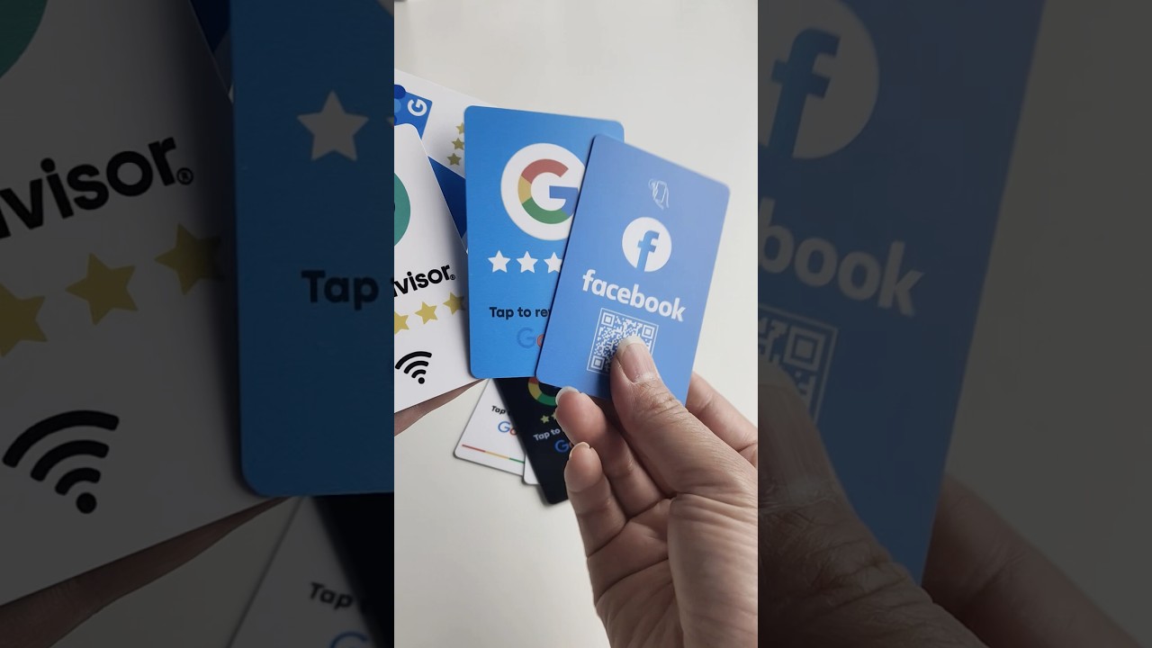 Social Reviews NFC Card NFC Google Reviews Cards NFC Facebook Card Instagram Nfc Card