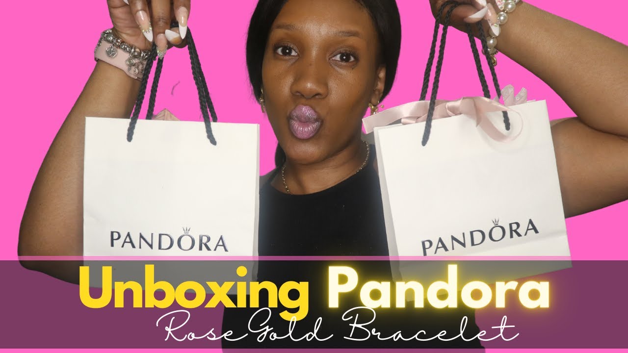 WHAT'S ON MY NEW PANDORA ROSE GOLD BRACELET? UNBOXING AND STYLE WITH ME | SASS EXPLORE