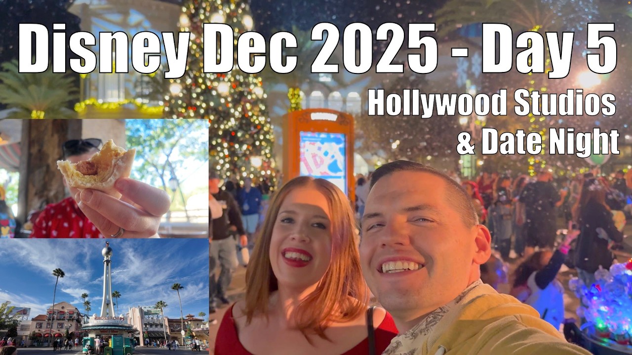Disney Trip December 2025 | Day 5 - Hollywood Studios | Anniversary Date Night