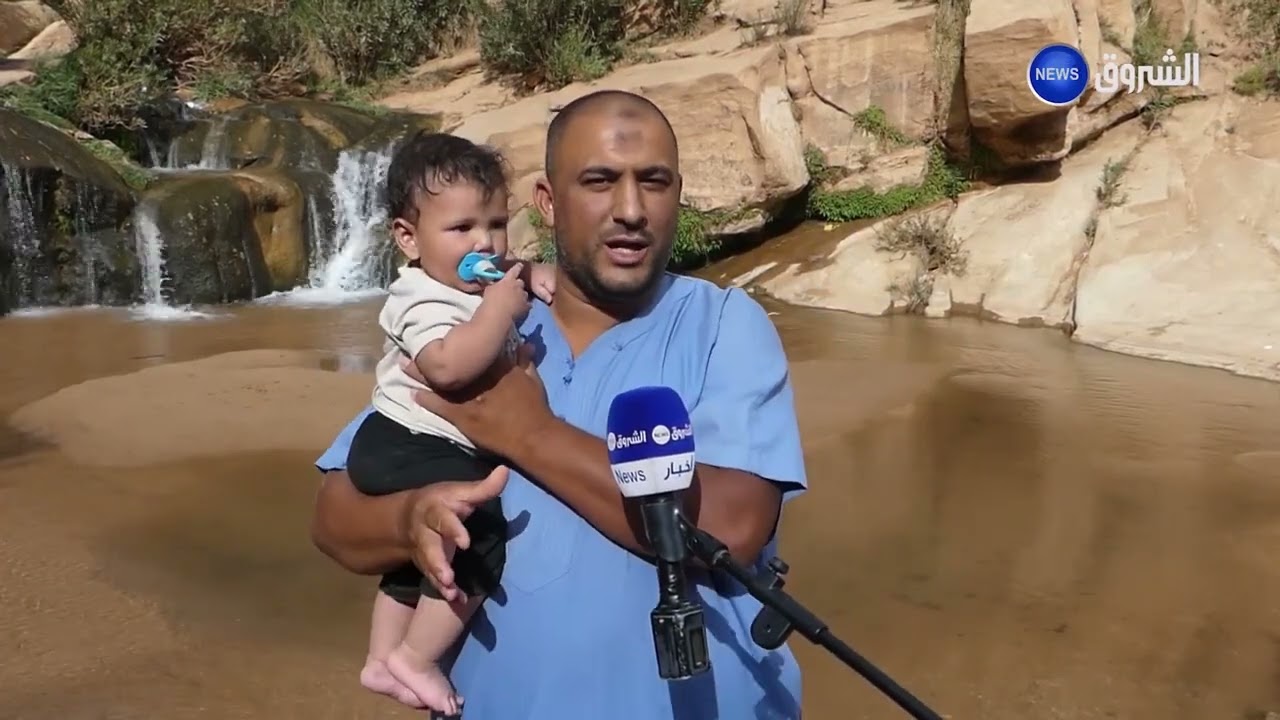 #الاغواط...ريبورتاج / شلالات تاويالة مزيج من جمال المناظر الطبيعية وهدوء الشلالات يستقطب العائلات
