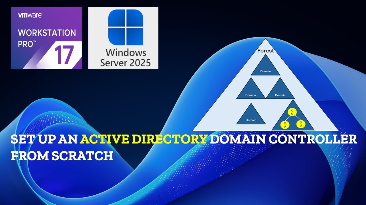 Installing Windows Server 2025 & Deploying Active Directory on VMware Workstation.(Part 1)