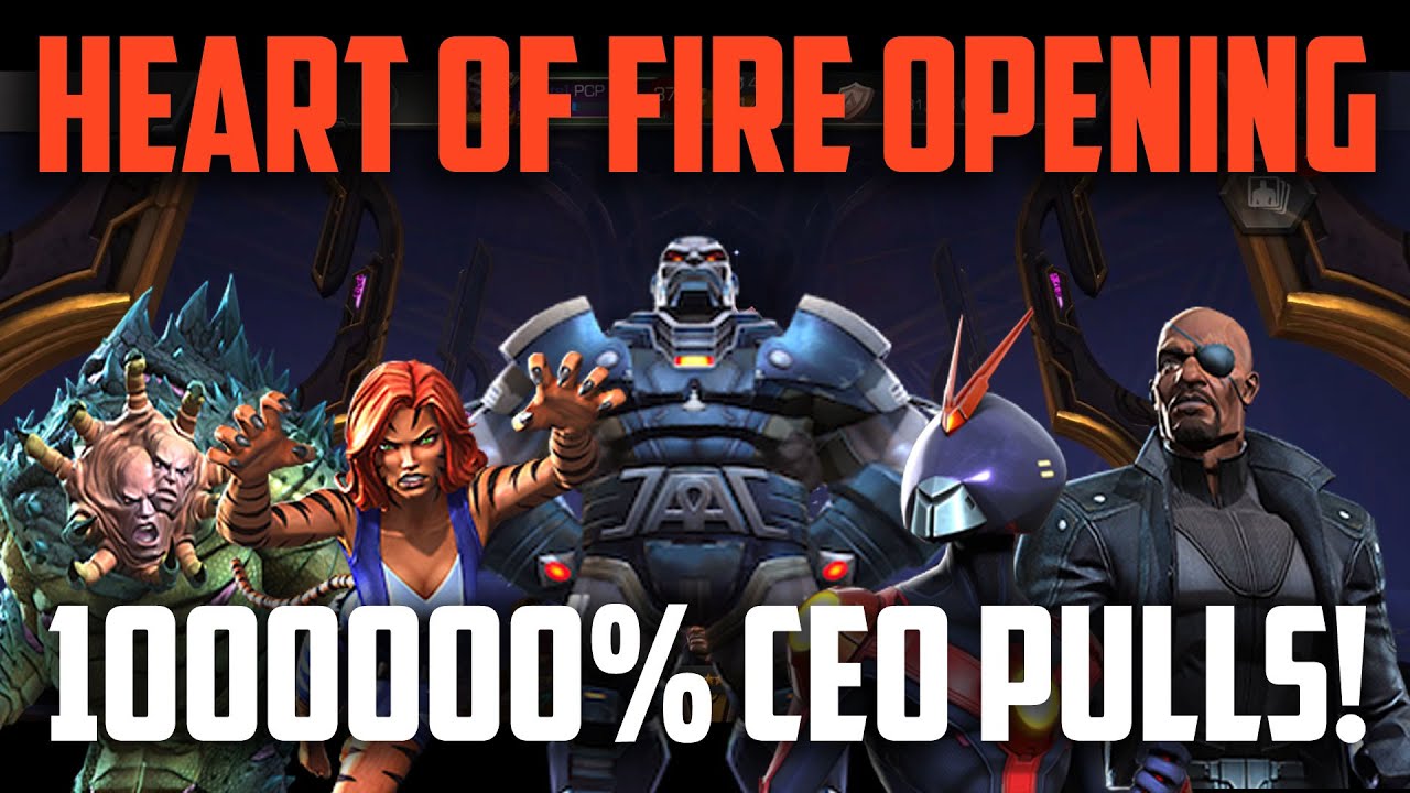 HEART OF FIRE EVENT - CRYSTAL OPENING - 10000000% CEO 7-Star PULLS - Marvel Contest of Champions