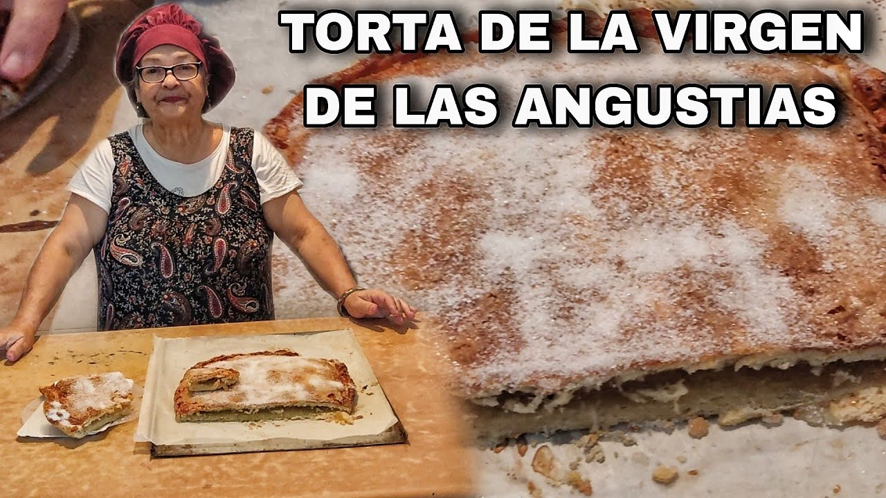 TORTA DE LA VIRGEN DE LAS ANGUSTIAS DE CABELLO DE ANGEL 👵- Recetas paso a paso - María la pastelera