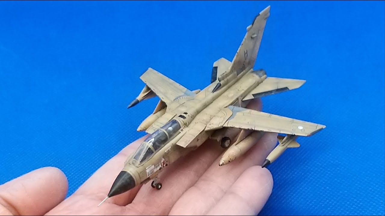 RAF Tornado aircraft model build, 1/144, Shanghai Dragon