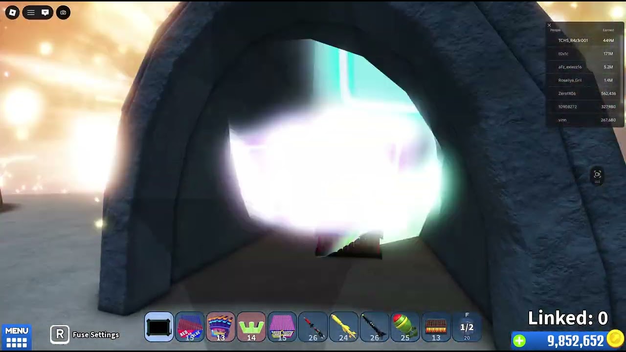 The Fireworks and igloo is crazy!!! #roblox